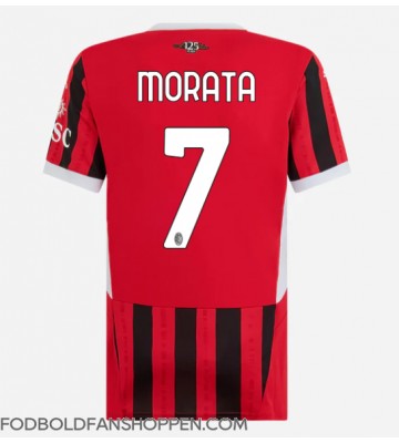 AC Milan Alvaro Morata #7 Hjemmebanetrøje Dame 2024-25 Kortærmet